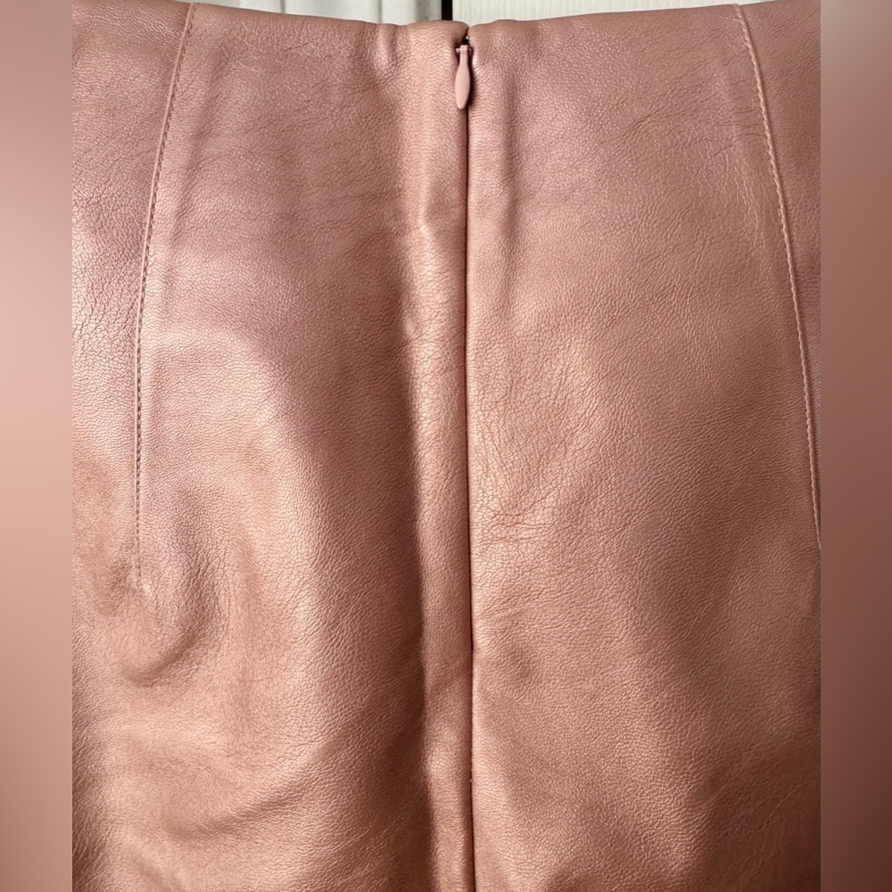 Anthropologie Maeve The Colette Metallic Ruffle-Hem Faux Leather Pants - Picture 12 of 15